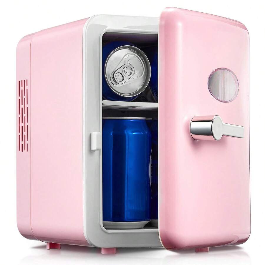 Skincare Pink - Mini Fridge With Handle 4L Capacity