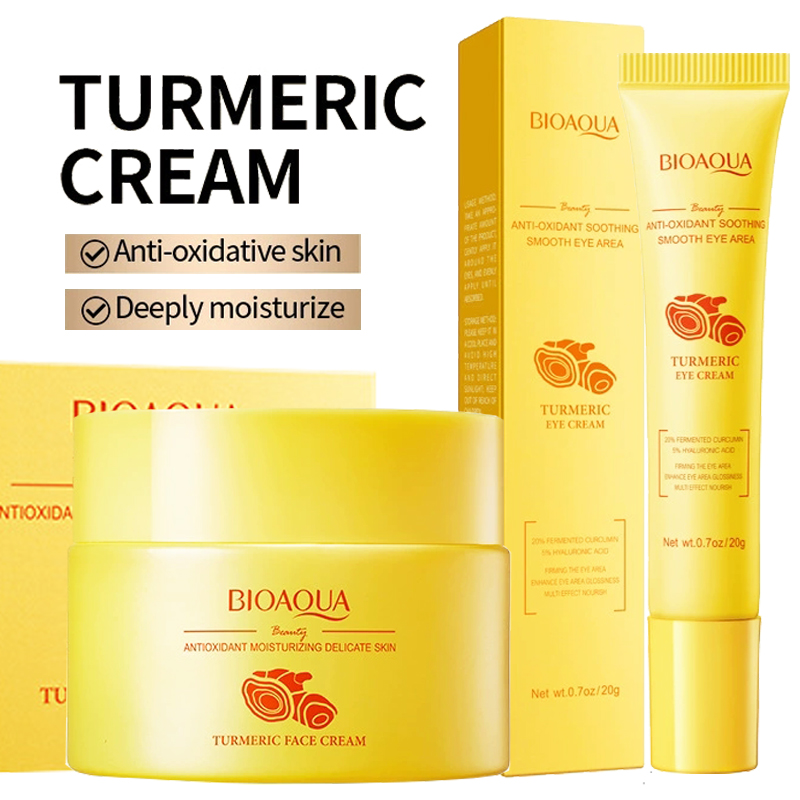 Skincare Bioaqua - BIOAQUA Turmeric Skin Care Sets Moisturizing
