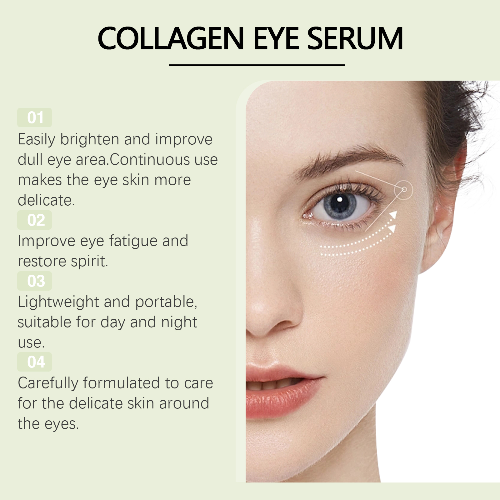 HOYGI Collagen Eye Serum Anti  - огляд і ціна Caffeine Eye Serum
