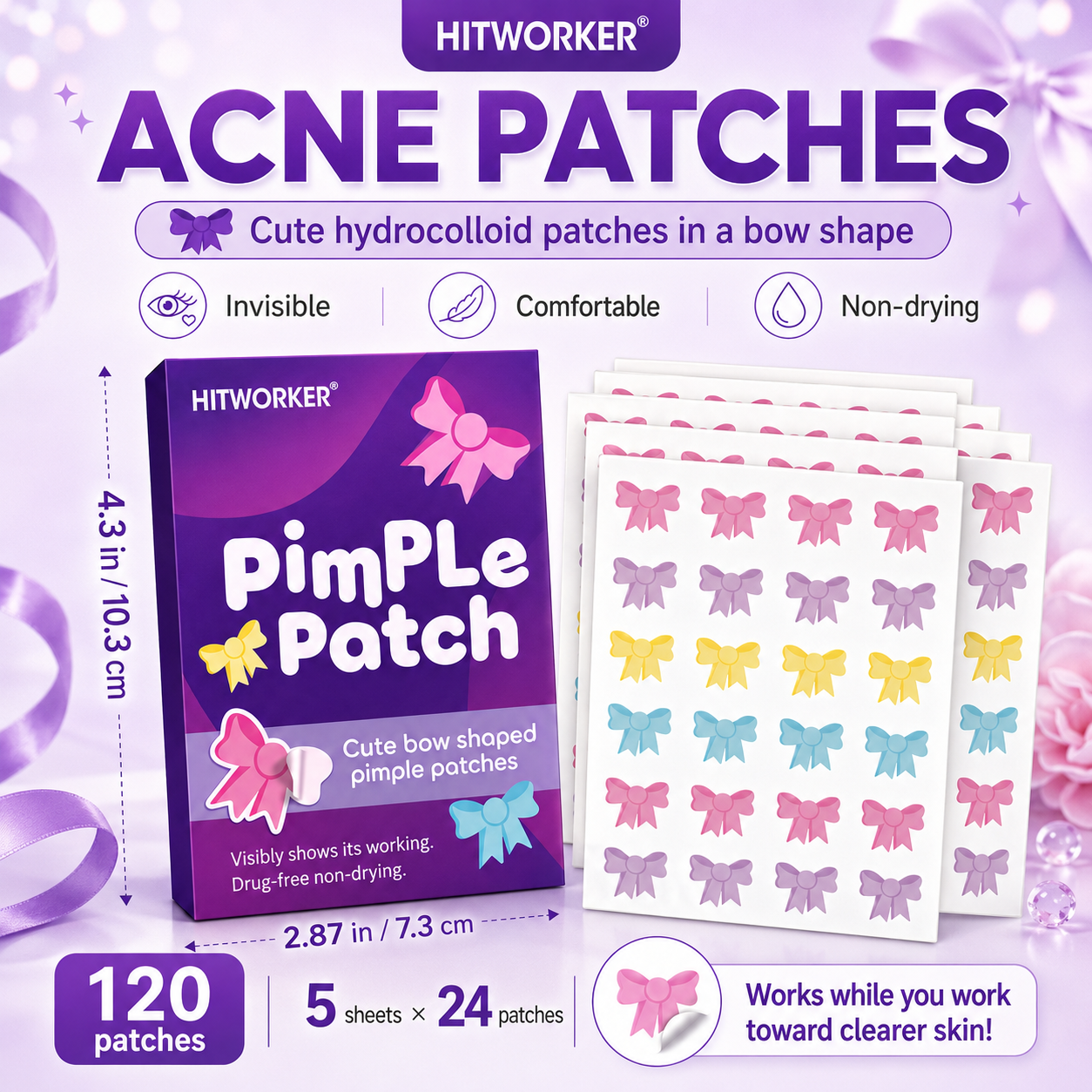 120Pcs Bow Shaped Acne Pimple  - огляд і ціна Skincare You