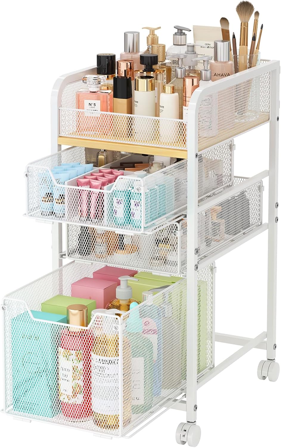 Rolling Makeup Cart Organizer  - огляд і ціна Skincare You