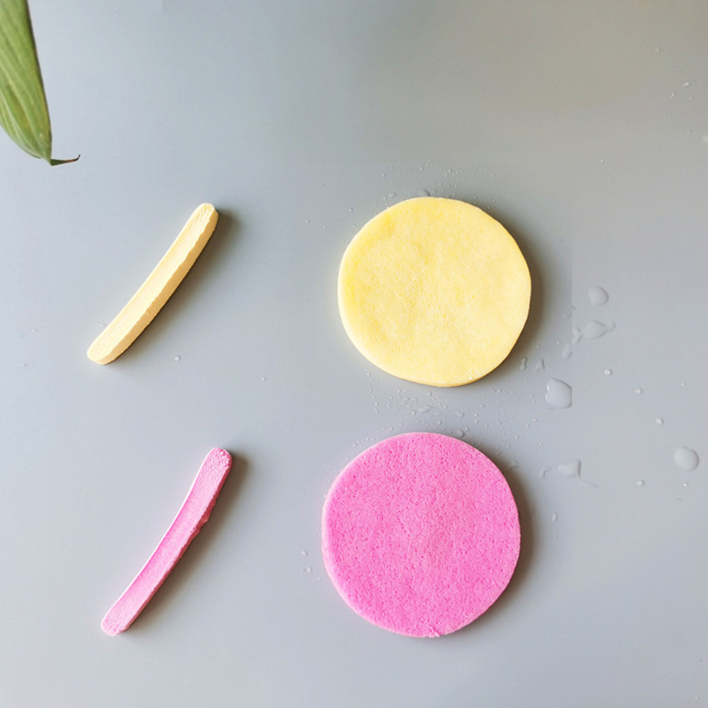 2 Bags Facial Cleaning Sponge  - огляд і ціна Skincare Pink