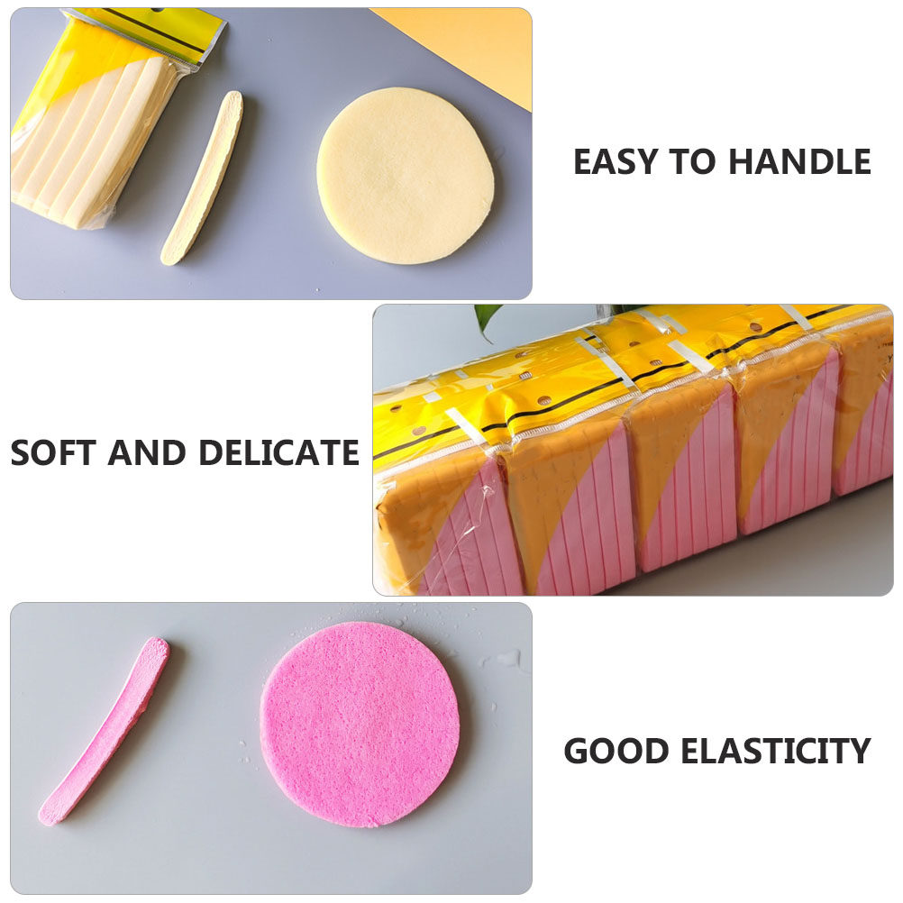 2 Bags Facial Cleaning Sponge  - огляд і ціна Skincare Pink