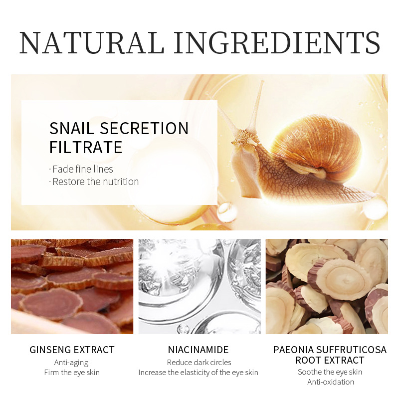 30g Ginseng Snail Eye Cream Pe - огляд і ціна Caffeine Eye Serum