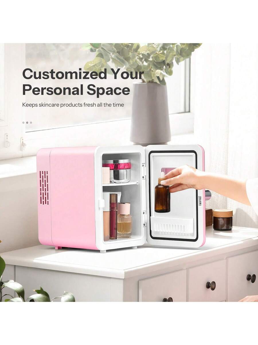 Mini Fridge With Handle 4L Cap - огляд і ціна Skincare Pink